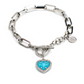 Bracciale con Cuore, Zirconi e Pietra Celeste MY/BR26