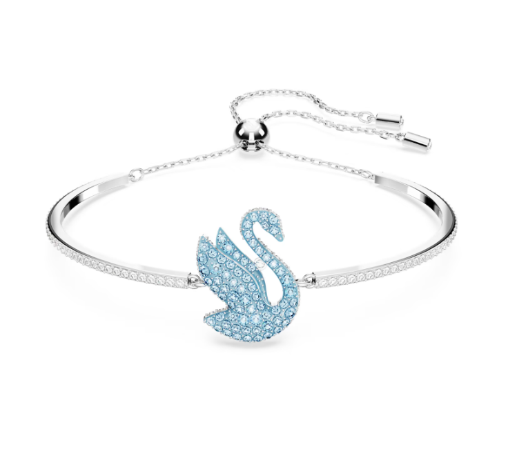 Bracciale Rigido Iconic Swan Blu Ghiaccio 5660595