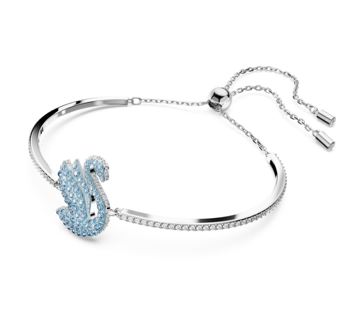 Bracciale Rigido Iconic Swan Blu Ghiaccio 5660595