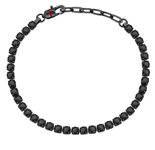 Bracciale Uomo Tennis Nero SANN42