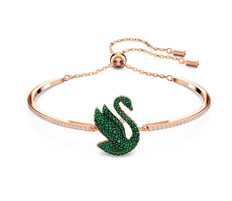 Bracciale Rigido Iconic Swan Verde 5650065