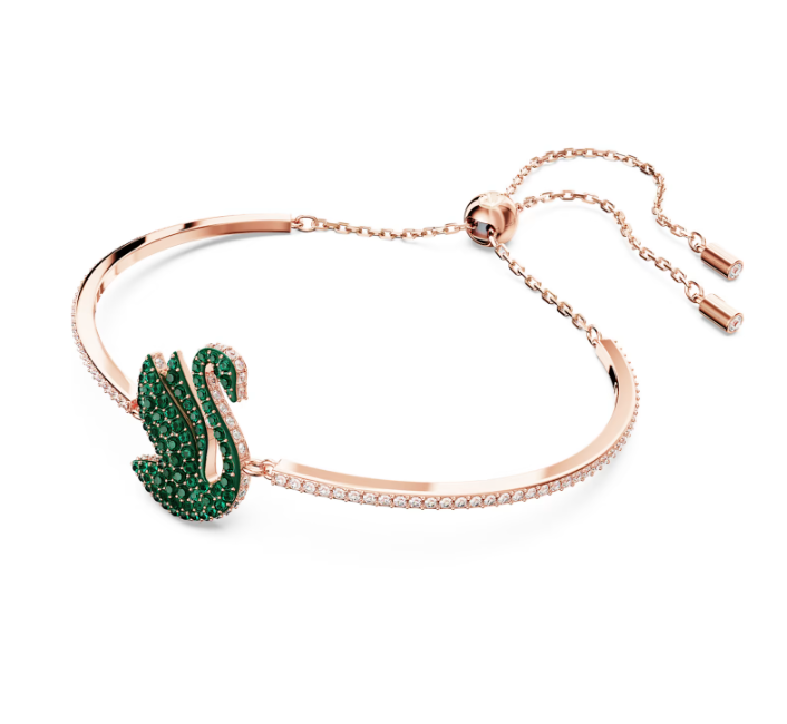 Bracciale Rigido Iconic Swan Verde 5650065