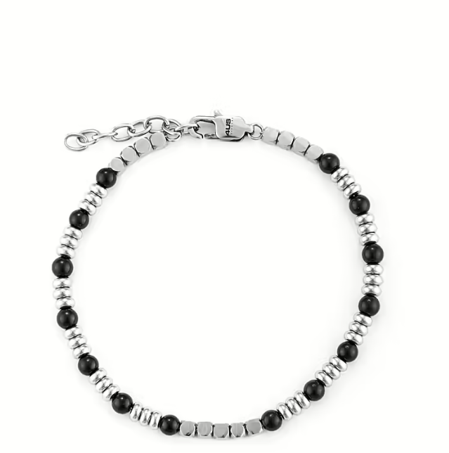 Bracciale Uomo 4US in Acciaio con Onice Nera 4UBR6229