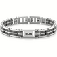 Bracciale Uomo 4US in Acciaio e Ceramica Nera 4UBR6181