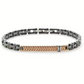 Bracciale Uomo 4US in Ceramica Nera e Rosato 4UBR6185