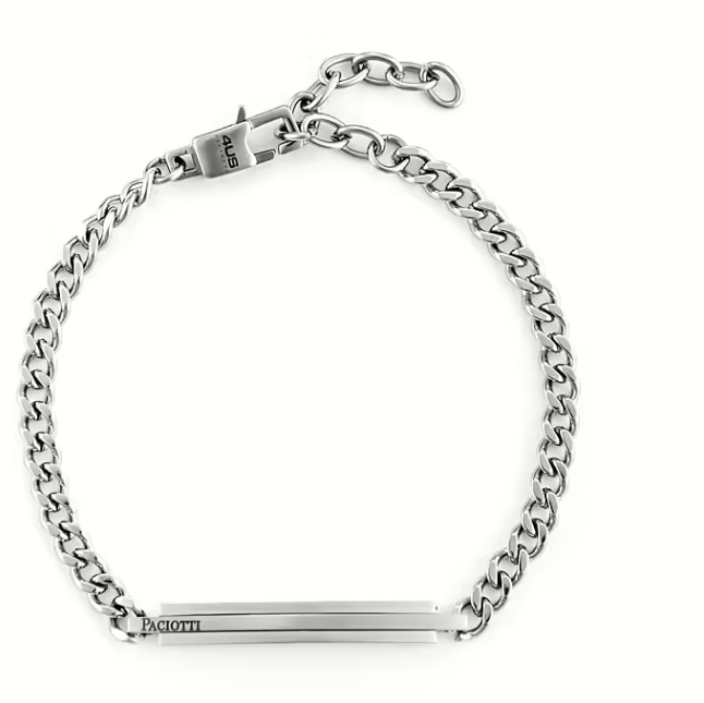 Bracciale Uomo 4US in Acciaio con Targa 4UBR6150