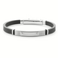 Bracciale Uomo 4US in Acciaio e Gomma Nera 4UBR6207