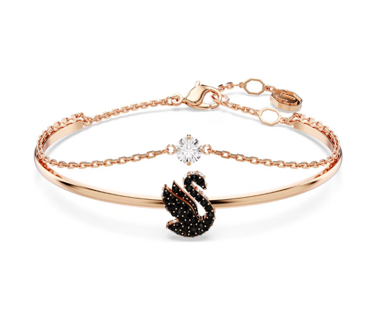 Bracciale Rigido Swan Nero 5678048