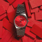 Orologio Acciaio e Rosso MTP-B145D-4A2VEF