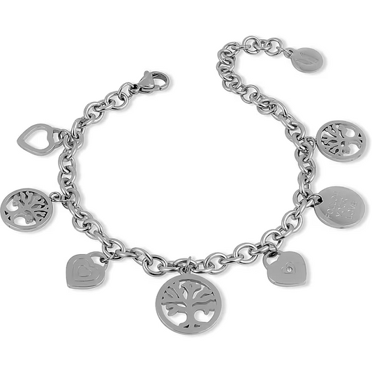 Bracciale Piccoli Tesori con Cuori e Albero della Vita PI/BR84