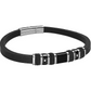 Bracciale Uomo in Caucciù Nero ABR590N