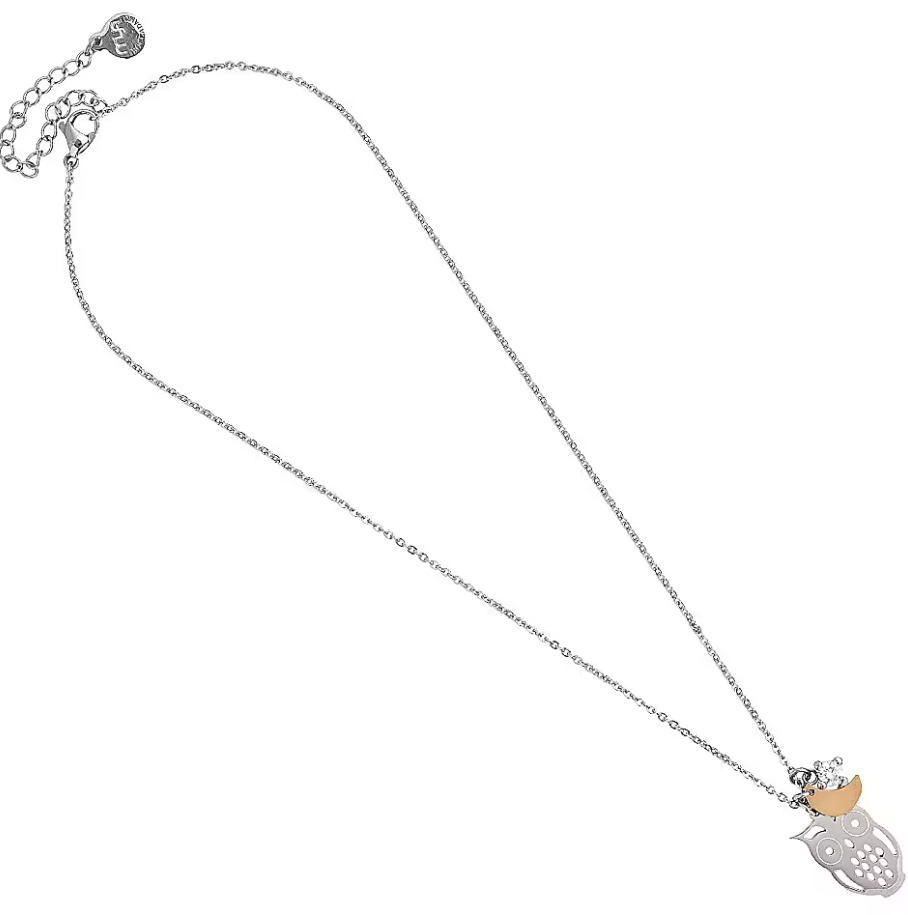 Collana Piccoli Tesori con Gufetto, Mezzaluna e Zircone PI/GR75