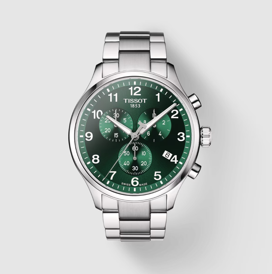 Orologio Uomo Chrono Xl Classic Acciaio e Verde T1166171109200