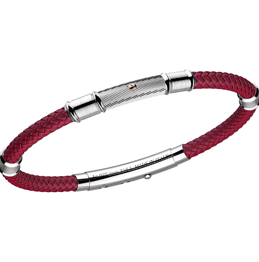 Bracciale Uomo Robikevlar Acciaio e Rosso EXB584R-RB