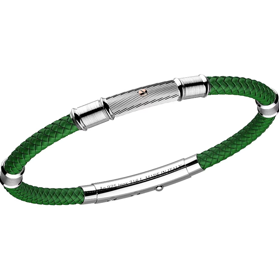 Bracciale Uomo Robikevlar Acciaio e Verde EXB584R-VR