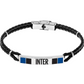 Bracciale Uomo F.C. Inter Acciaio e Nero B-IB001UCB