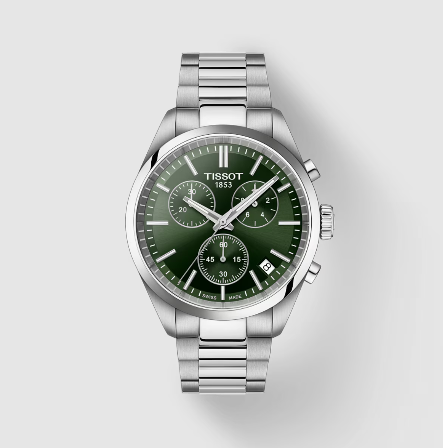 Orologio Uomo Pr 100 Chronograph Acciaio e Verde T1504171109100