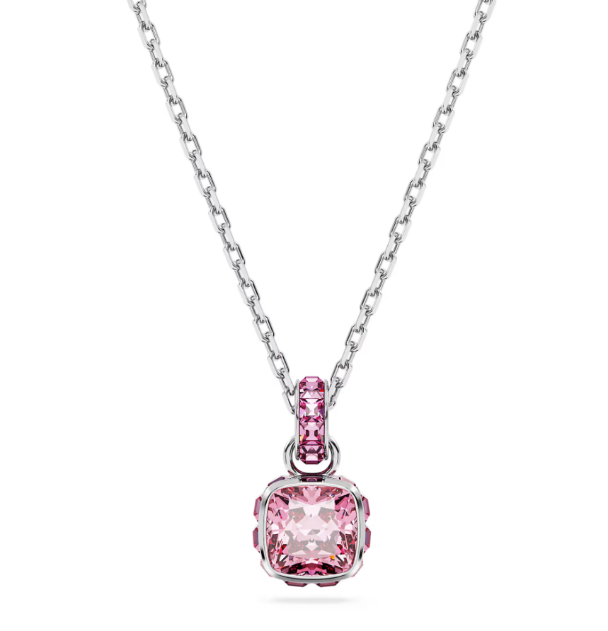 Pendente Birthstone con Pietra Rosa Opale 5651791