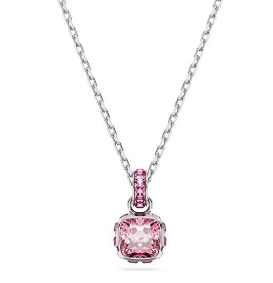 Pendente Birthstone con Pietra Rosa Opale 5651791