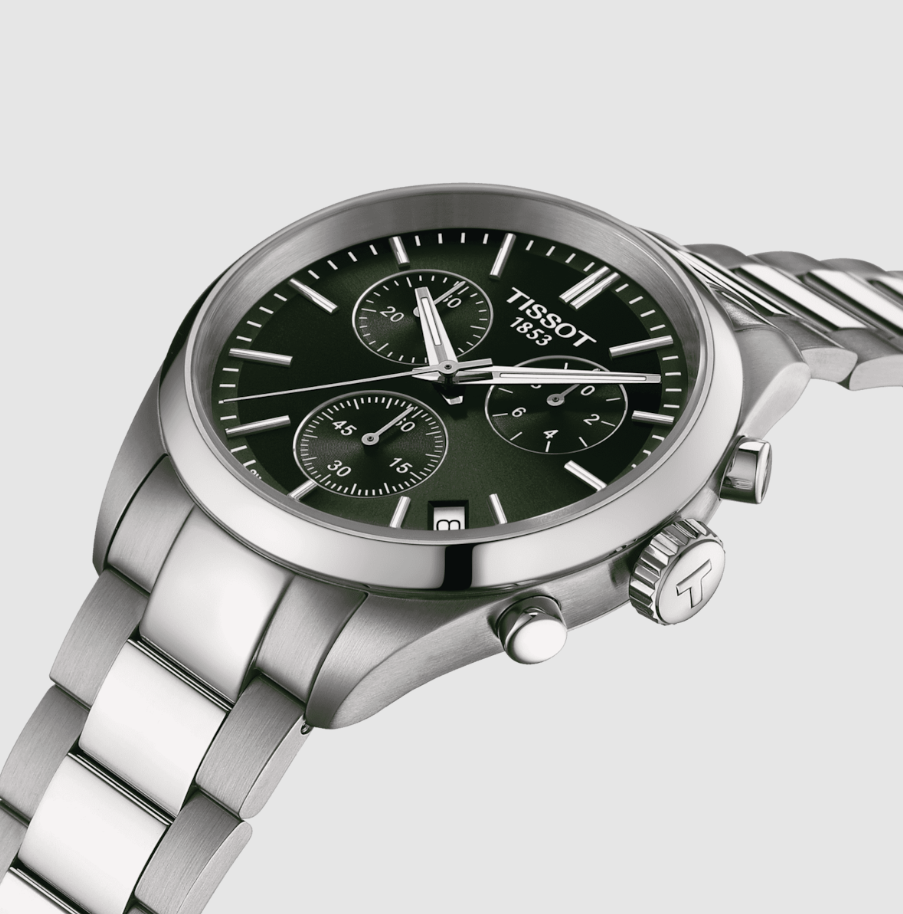 Orologio Uomo Pr 100 Chronograph Acciaio e Verde T1504171109100