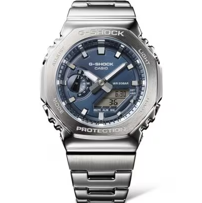 Orologio Uomo G-Shock Classic Acciaio e Blu GM-2110D-2BER