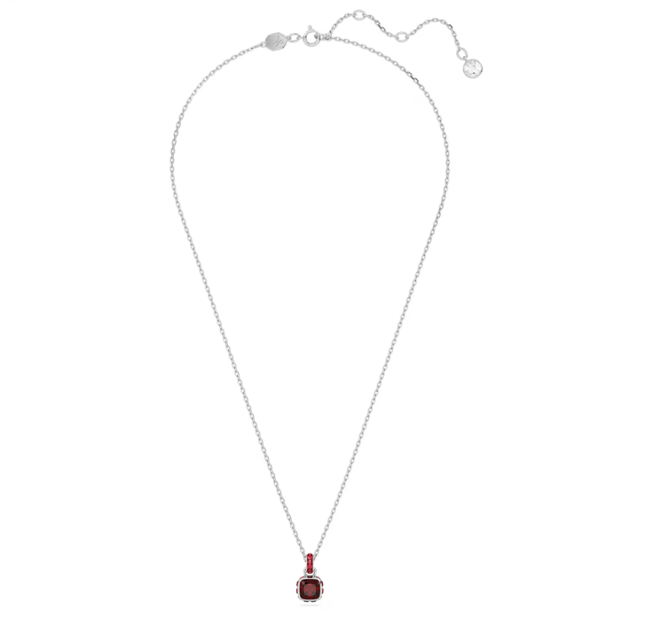 Pendente Birthstone con Pietra Rosso Granata 651709