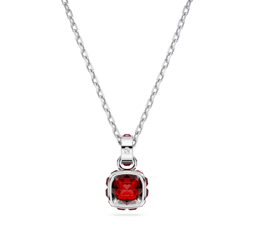 Pendente Birthstone con Pietra Rosso Granata 651709