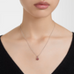 Pendente Birthstone con Pietra Rosso Granata 651709