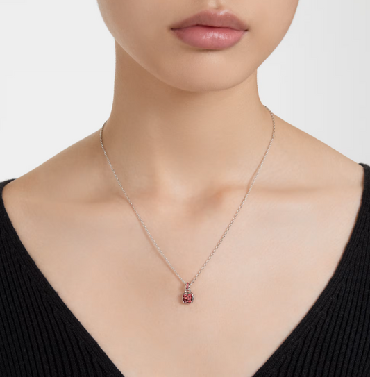 Pendente Birthstone con Pietra Rosso Granata 651709