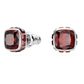 Orecchini a Lobo Birthstone Rosso Acceso 5660798