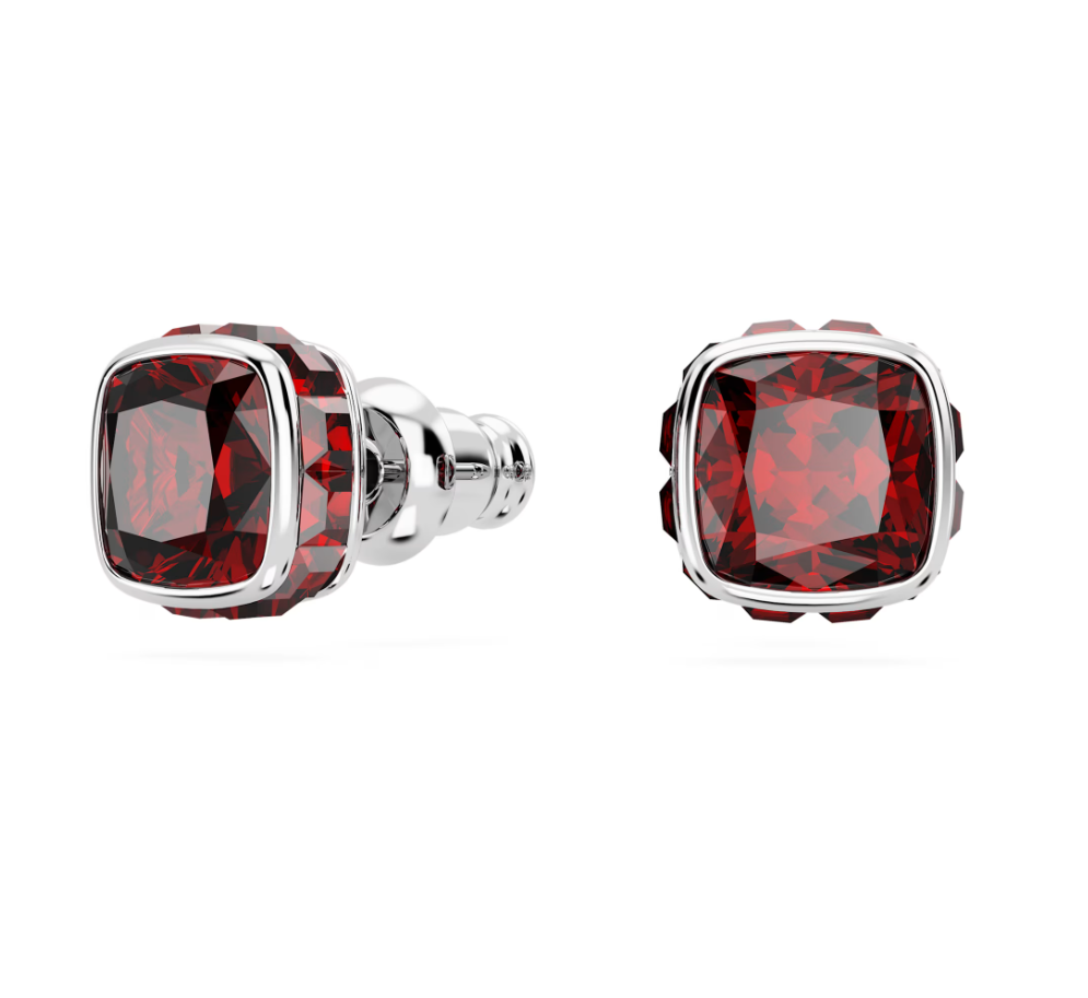 Orecchini a Lobo Birthstone Rosso Acceso 5660798