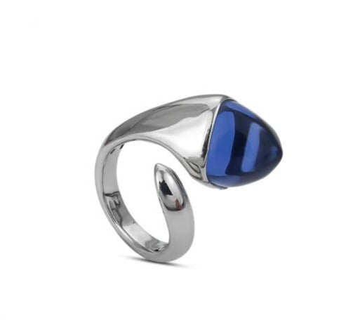 Anello Contrariè con Cristallo Light Sapphire KAN014L