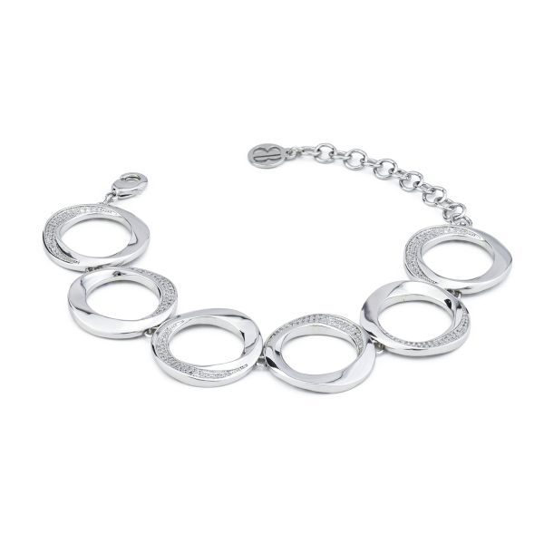 Bracciale a Moduli con Pavé di Zirconi KBR032