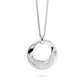 Collana con Pendente Circolare con Superficie in Zirconi KGR042