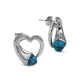 Pendientes con Cristal Azul KOR033M