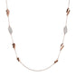 Collana con Foglie e Pavè di Zirconi WSBZ01476.W