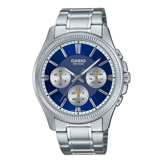 Orologio Uomo Acciaio e Blu MTP-1375PD-2A1VEF