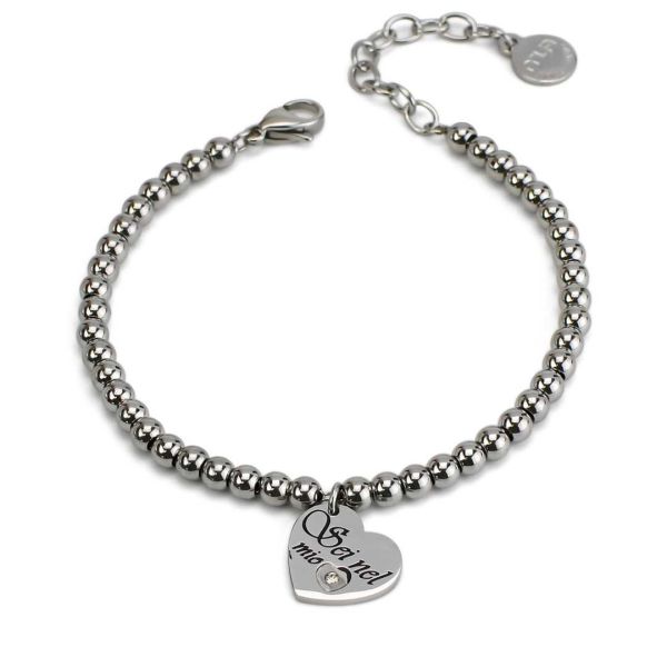 Bracciale Catena a Sfere con Cuore MY/BR51