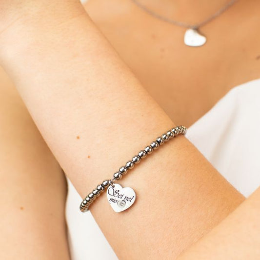 Bracciale Catena a Sfere con Cuore MY/BR51