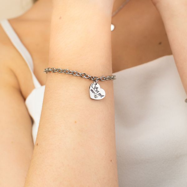 Bracciale Catena Doppia con Cuore MY/BR52