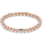 Bracciale con Perla 6mm Arancione PBR3036