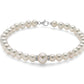 Bracciale con Diamanti e Perle 5.5mm 8mm PBR3073V