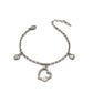 Bracciale con Cuori Pendenti e Strass PF/BR69