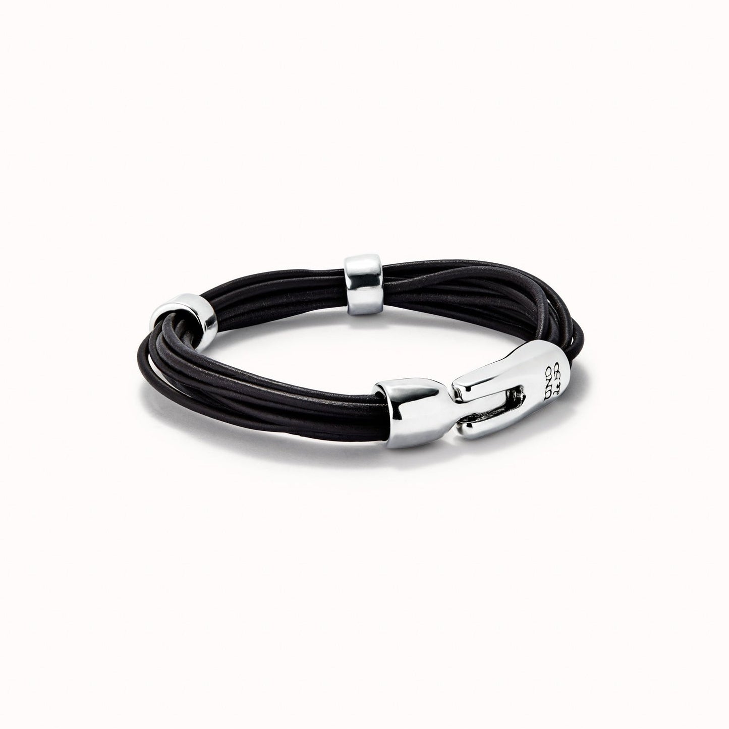 Bracciale Uomo Cuoio Argentato Sterling PUL2458MARMTL0