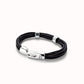 Bracciale Uomo Cuoio Argentato Sterling PUL2458MARMTL0