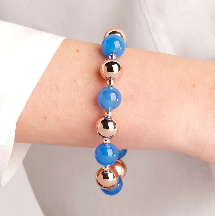 Bracciale Variegata Pizzo Blu Agata WSBZ00020.BLA