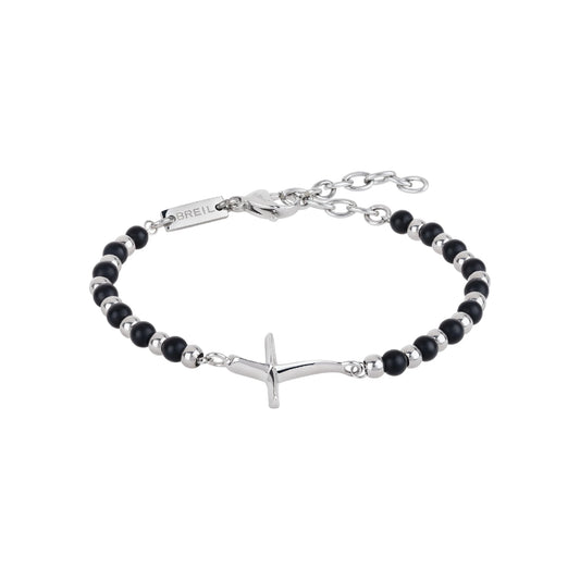 Bracciale Uomo Code in Onice e Acciaio TJ2989