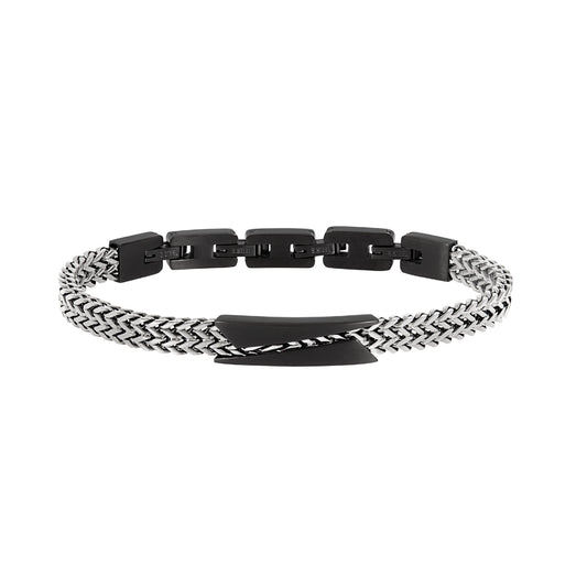 Bracciale Uomo Edit Out in Acciaio e Nero TJ3434