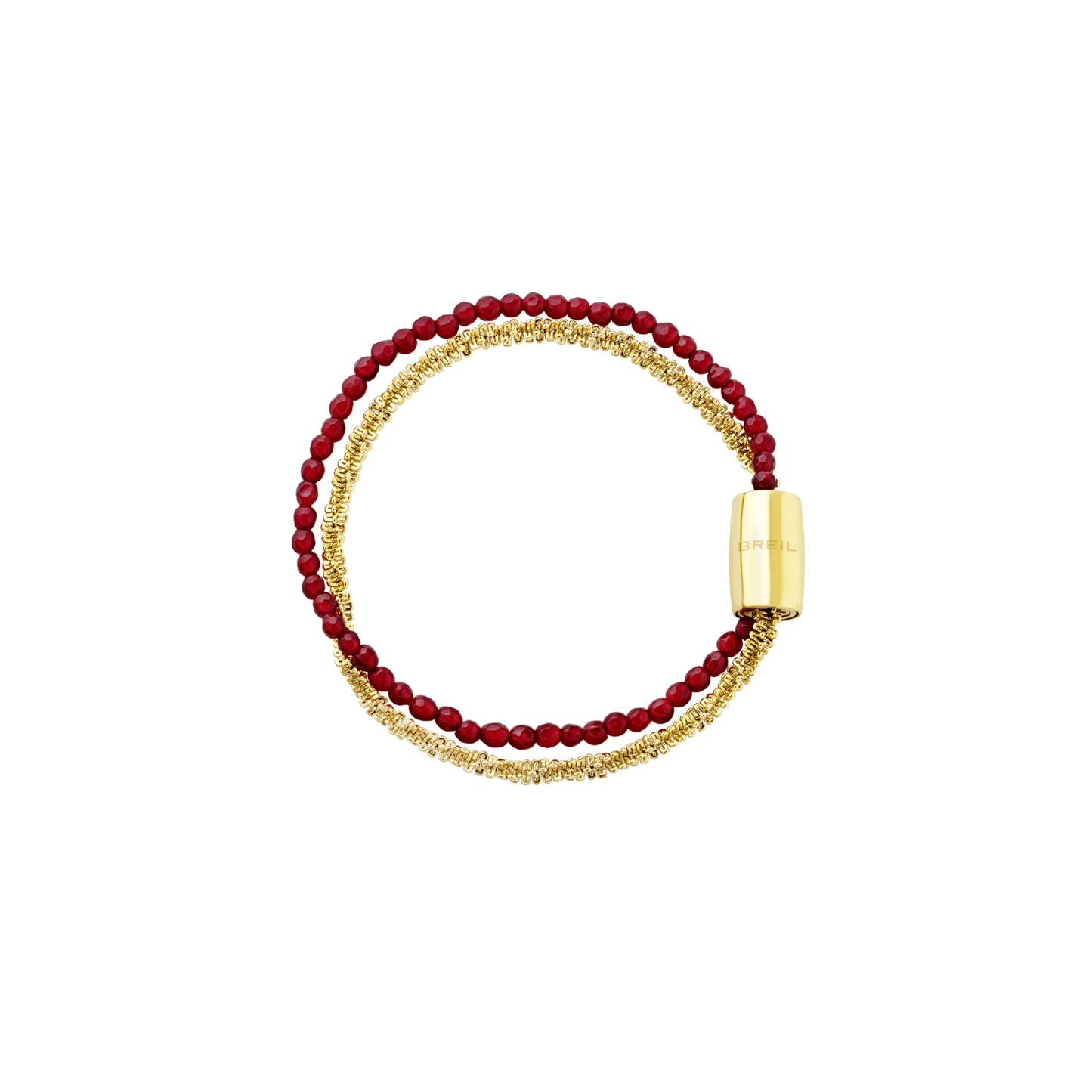 Bracciale Magnetica System Dorato e Rosso TJ3486