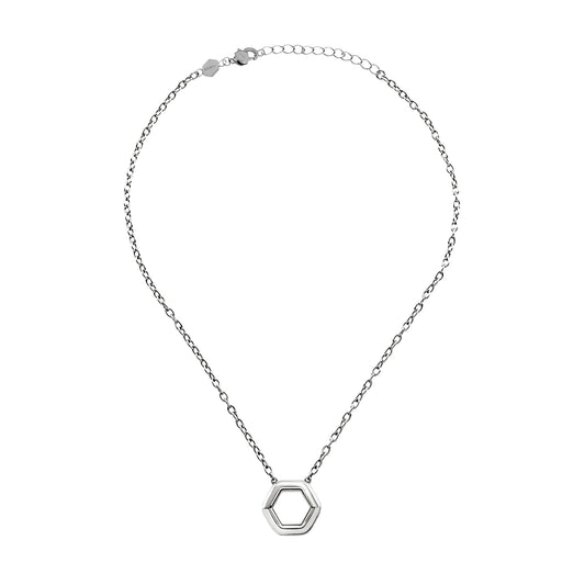 Collana Hexagonia in Acciaio TJ3506